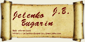 Jelenko Bugarin vizit kartica